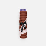 Mini tapis de sol pad de confort de la marque hercule studio modèle galé imprimé bari couleur choco packshot roulé