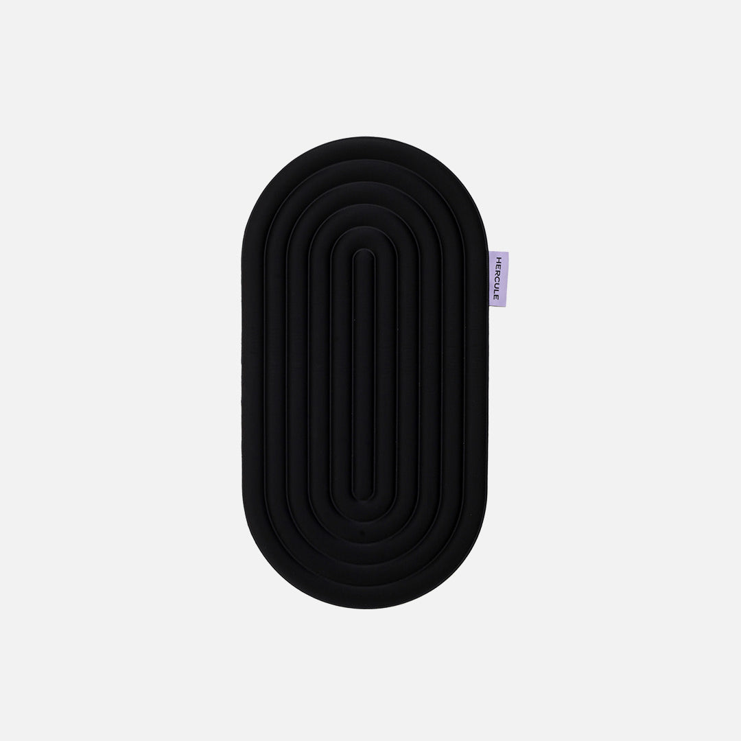 Mini tapis de sol pad de confort de la marque hercule studio modèle galé couleur outrenoir packshot déplié