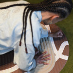 Lifestyle fitness avec pad ergonomique Galé Hercule Studio beige dune, mini tapis compact pour exercices au sol et soutien des genoux et tapis de sport Archy imprimé marron Bari Choco