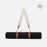 Sangle de transport pour tapis d'exercice modèle soca couleur beige et camel packshot visuel global