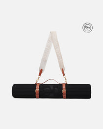 Sangle de transport pour tapis d'exercice modèle soca couleur beige et camel packshot visuel global