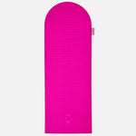 Hercule Studio x From Future Candy Pink Limited Edition Fitness Mat, 100% fuchsia pink cashmere fitness mat, innovative and premium design for Pilates, gym workouts, and stretching, unfolded view