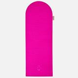 Hercule Studio x From Future Candy Pink Limited Edition Fitness Mat, 100% fuchsia pink cashmere fitness mat, innovative and premium design for Pilates, gym workouts, and stretching, unfolded view