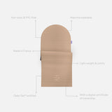 Tapis de sol pour le fitness le yoga et le pilates de la marque hercule studio modèle archy couleur dune packshot semi déplié avec éléments de réassurance