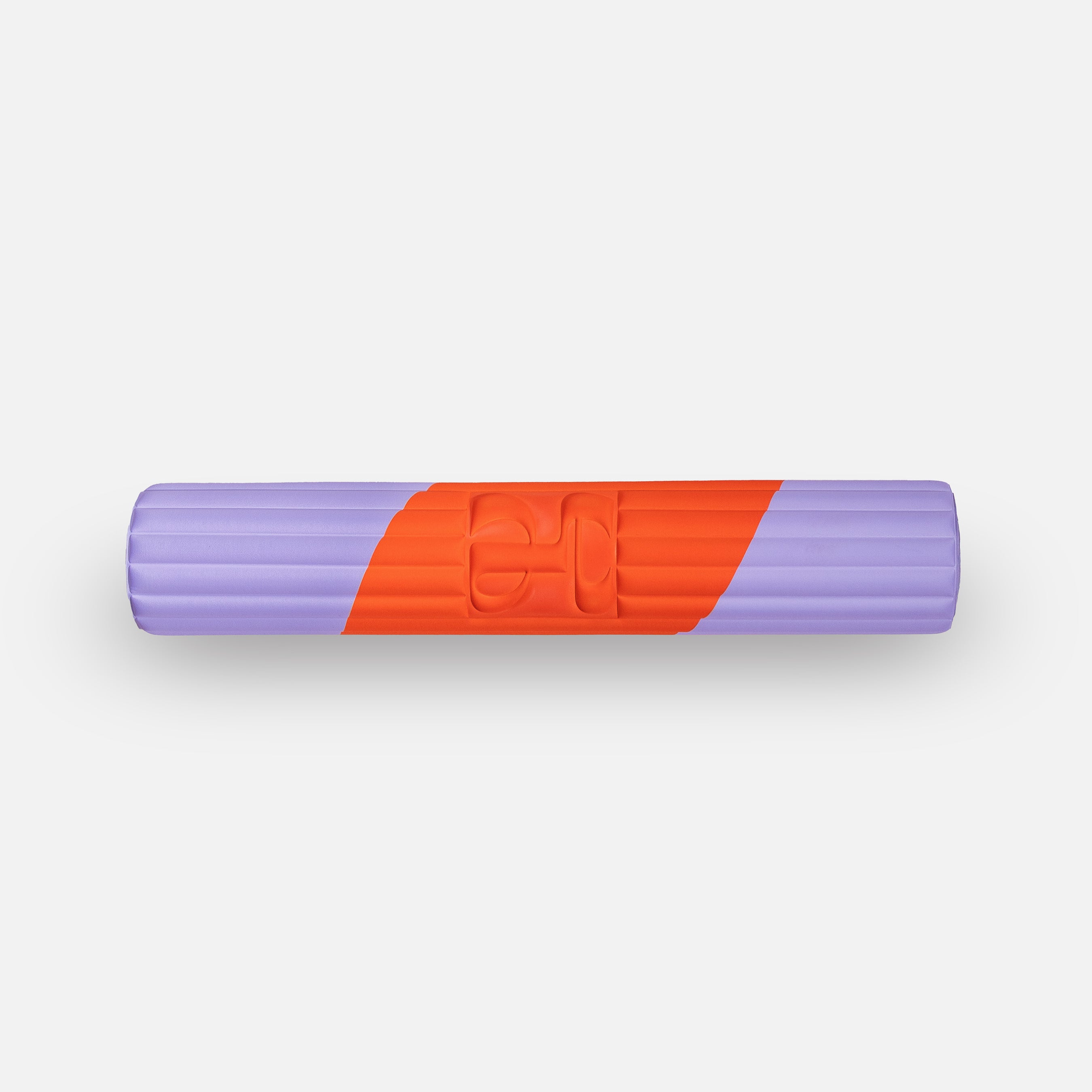 Tapis de sol pour le fitness le yoga et le pilates de la marque hercule studio modèle archy couleur imprimé axel rouge orangé packshot du tapis roulé