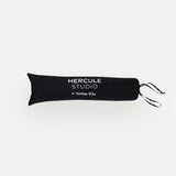 Hercule Studio x Thomas Lélu black dust bag, textile protective cover with white logo, transport and storage of the sport mat