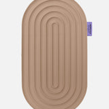 Hercule Studio Galé comfort pad – beige (Dune) portable 3-in-1 mini mat – support for sensitive areas: knees, elbows, glutes, Pilates Reformer compatible, durable design made in France, unrolled view