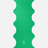 Hercule Studio Golf Green yoga mat unrolled, natural rubber PVC-free with wavy edges, strong grip for yoga practice