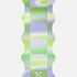 Hercule Studio x Leslie David Breathe In yoga mat unrolled, machine-washable suede, blue-green-silver artistic design in limited edition